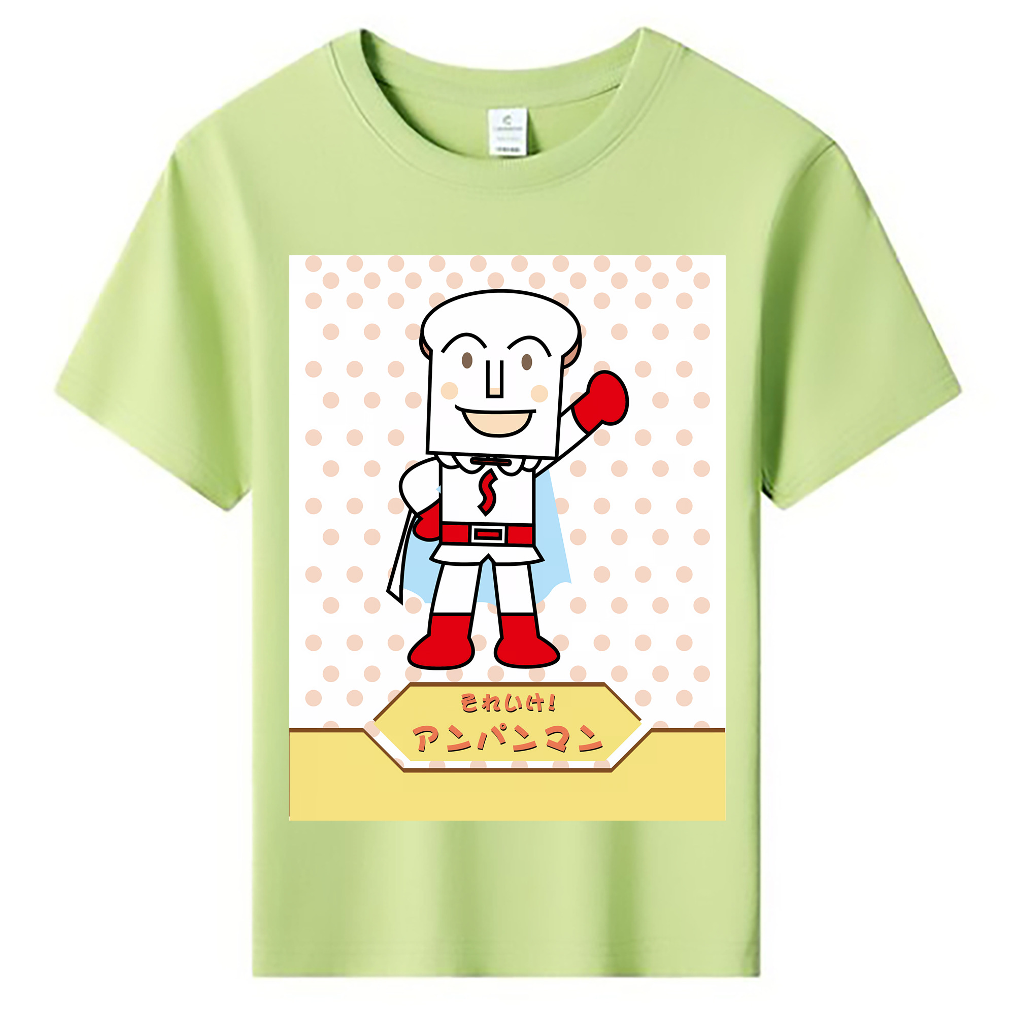 （画像用） アンパンマン Anpanman 綿100％キッズTシャツ（フロントプリント）